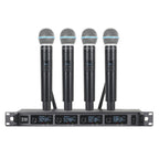 XTUGA A140-H Wireless Microphone System 4 Channel UHF Handheld Microphone, A140-H