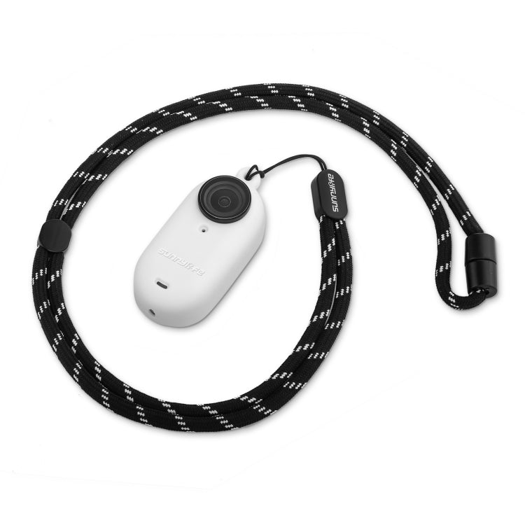 Sunnylife IST-BHT594 Camera Body Silicone Case with Lens Cap & Neck Strap, For Insta360 Go 3