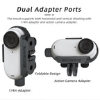 Sunnylife IST-BK592 Mount Adapter Protective Frame Cage Mounting Brackets Housing Case, For Insta360 Go 3