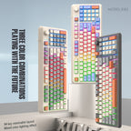 XUNFOX K82 Three-colors 94-Keys Blacklit USB Wired Gaming Keyboard, Cable Length: 1.5m