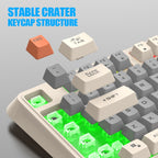 XUNFOX K82 Three-colors 94-Keys Blacklit USB Wired Gaming Keyboard, Cable Length: 1.5m