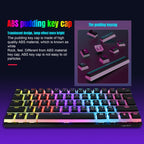 HXSJ L700 Wired RGB Mechanical Keyboard 61 Pudding Key Caps, L700