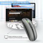 HXSJ M113 2400DPI Dual Mode 2.4GHz + Bluetooth 5.1 Wireless Mouse