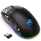 HXSJ T90 RGB Light Three-mode Wireless Gaming Mouse, T90