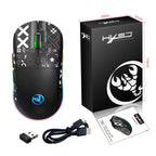 HXSJ T90 RGB Light Three-mode Wireless Gaming Mouse, T90