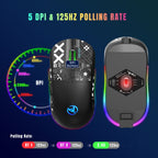 HXSJ T90 RGB Light Three-mode Wireless Gaming Mouse, T90
