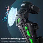 Motolsg MT-05 Motorcycle Bicycle Riding Protective Gear, 2 in 1 Knee Pads, 2 in 1 Elbow Pads, 4 in 1 Elbow Pads