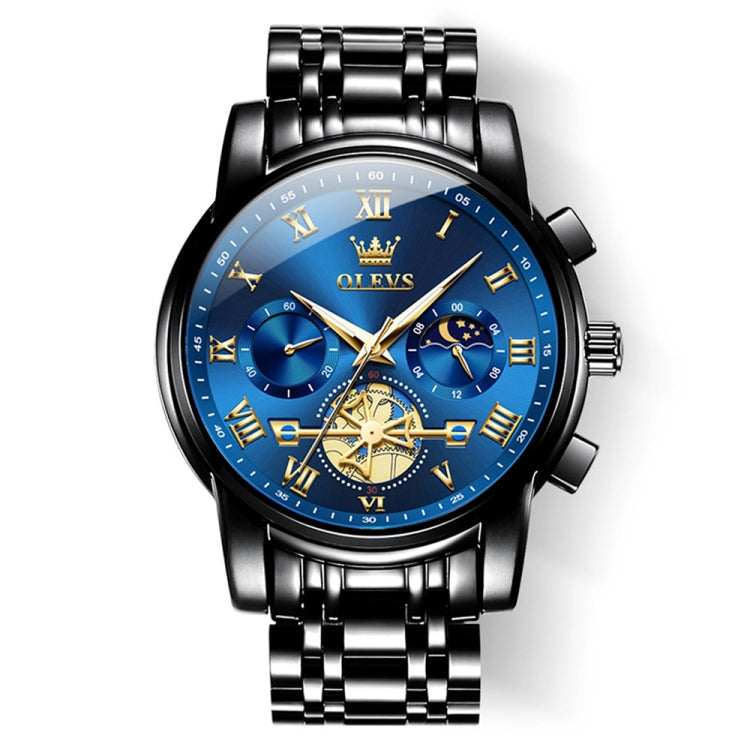 OLEVS 2859 Men Multifunctional Luminous Waterproof Quartz Watch