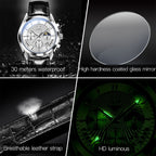 OLEVS 2876 Men Multifunctional Sports Chronograph Quartz Watch