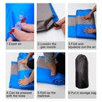 Universal Car Suede Sleeping Mat Mattress Off-road SUV Trunk Travel Inflatable Mattress Air Bed, 180 x 130 x 102cm, 195 x 130 x 109cm