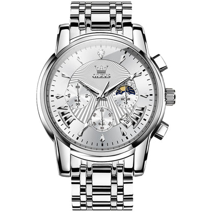 OLEVS 2892 Men Multifunctional Business Waterproof Quartz Watch