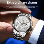 OLEVS 2892 Men Multifunctional Business Waterproof Quartz Watch