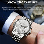 OLEVS 2892 Men Multifunctional Business Waterproof Quartz Watch