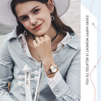OLEVS 5189 Women Heart Shape Waterproof Quartz Watch