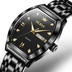 OLEVS 5528 Men Business Dual Calendar Wine Barrel Waterproof Quartz Watch