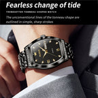 OLEVS 5528 Men Business Dual Calendar Wine Barrel Waterproof Quartz Watch