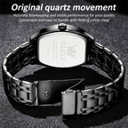 OLEVS 5528 Men Business Dual Calendar Wine Barrel Waterproof Quartz Watch
