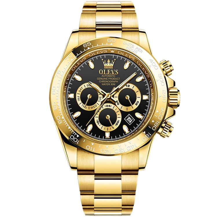 OLEVS 6638 Men Multifunctional Luminous Waterproof Mechanical Watch