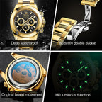 OLEVS 6638 Men Multifunctional Luminous Waterproof Mechanical Watch