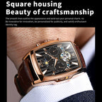 OLEVS 6675 Men Multifunctional Moon Phase Tourbillon Mechanical Watch