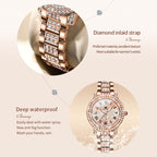 OLEVS 9943 Women Diamond Waterproof Quartz Watch