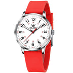 OLEVS 9953 Women Simple Silicone Strap Waterproof Quartz Watch