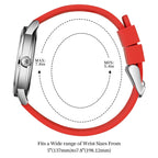 OLEVS 9953 Women Simple Silicone Strap Waterproof Quartz Watch