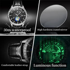 OLEVS 9967 Men Starry Sky Face Diamond Bezel Quartz Watch
