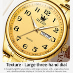 OLEVS 5567 Men Steel Strap Waterproof Quartz Watch, 5567 Men