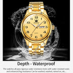 OLEVS 5567 Men Steel Strap Waterproof Quartz Watch, 5567 Men