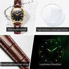 OLEVS 6896 Women Multifunctional Luminous Waterproof Quartz Watch, 6896 Women