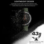 NORTH EDGE ALPS Outdoor Waterproof Men Carbon Fiber Digital Nylon Strap Smart Sports Watch, ALPS