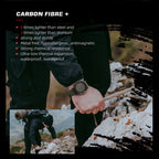 NORTH EDGE ALPS Outdoor Waterproof Men Carbon Fiber Digital Nylon Strap Smart Sports Watch, ALPS