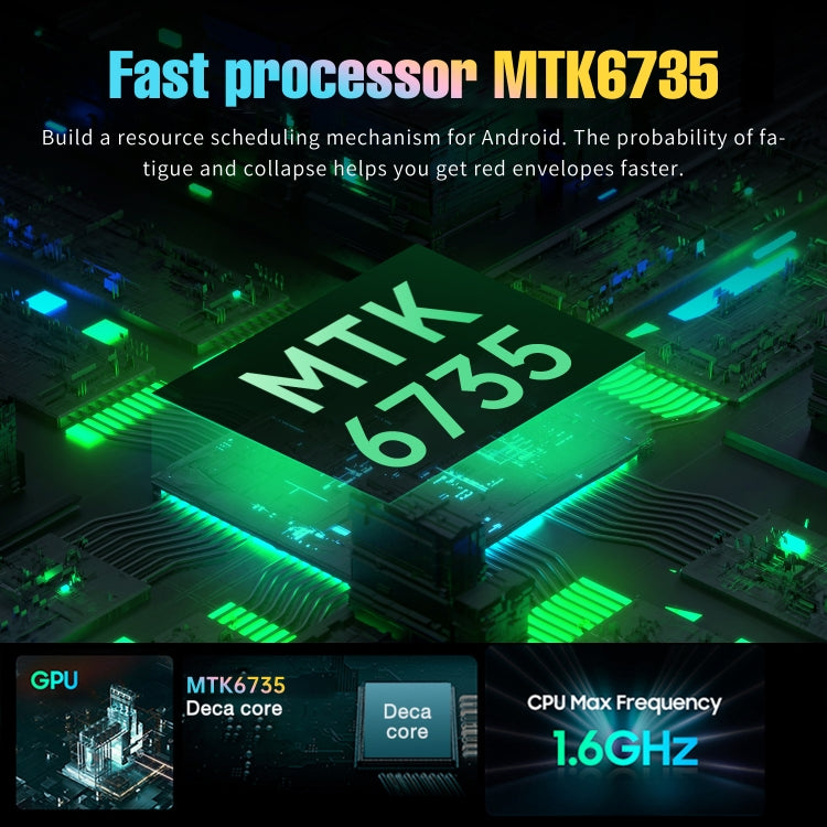Pad 6 Pro 10.1 inch 3G Tablet PC, Android 7.0 MTK6735 Octa Core, Support Dual SIM, WiFi, Bluetooth, GPS, Pad 6 Pro 2GB+32GB
