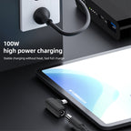 100W E 6.3X3.0mm Female to USB-C/Type-C Male Plug Charging Adapter, 6.3X3.0mm