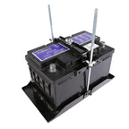 Car Universal Battery Bracket Adjustable Battery Fixed Holder + Base Tray, 28.5cm Base + 19cm Bracket, 28.5cm Base + 23cm Bracket, 28.5cm Base + 27cm Bracket, 34.5cm Base + 19cm Bracket, 34.5cm Base + 23cm Bracket, 34.5cm Base + 27cm Bracket