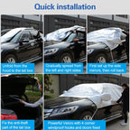 Car Half-cover Car Clothing Sunscreen Heat Insulation Sun Nisor, Aluminum Foil, Aluminum Foil 3.6x1.6x1.5m, Aluminum Foil 3.9×1.7×1.5m, Aluminum Foil 4.3×1.8×1.5m, Aluminum Foil 4.3x1.7x1.5m, Aluminum Foil 4.3x1.8x1.6m, Aluminum Foil 4.5x1.8x1.7m      ...