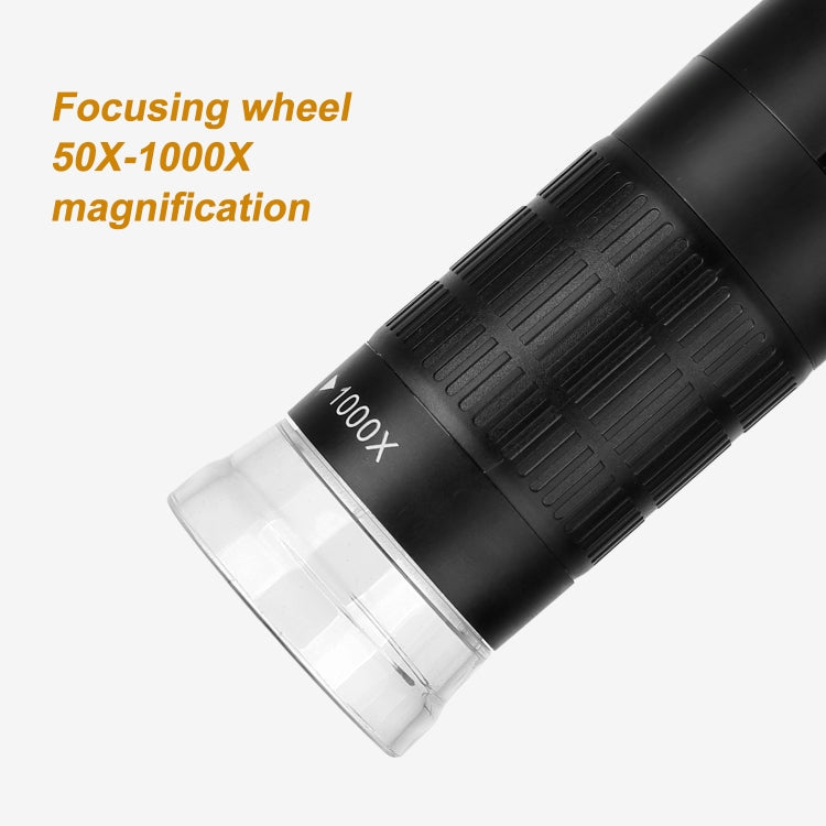 AN104 1000X 3 in 1 Digital Microscope with Helical Tube Bracket, AN104 50X-1000X