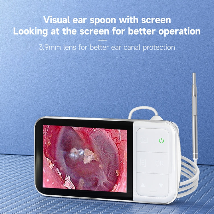 C02 Visible Ear Spoon with 4.5 inch Sreen, C02 3.9mm