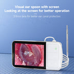 C02 Visible Ear Spoon with 4.5 inch Sreen, C02 3.9mm