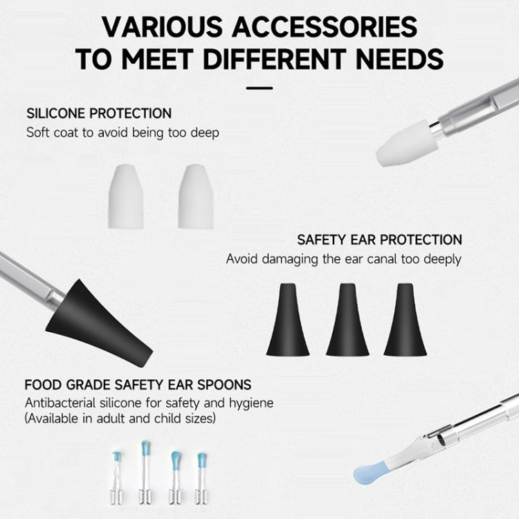C02 Visible Ear Spoon with 4.5 inch Sreen, C02 3.9mm