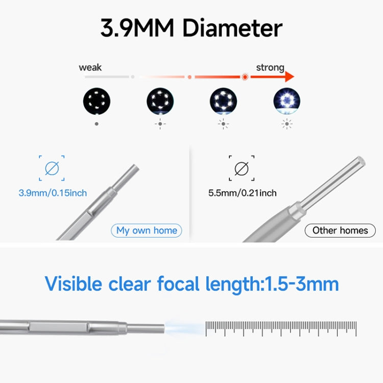 C02 Visible Ear Spoon with 4.5 inch Sreen, C02 3.9mm