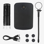 F210 1000X WiFi Digital Microscope with Helical Tube Bracket, F210 Black