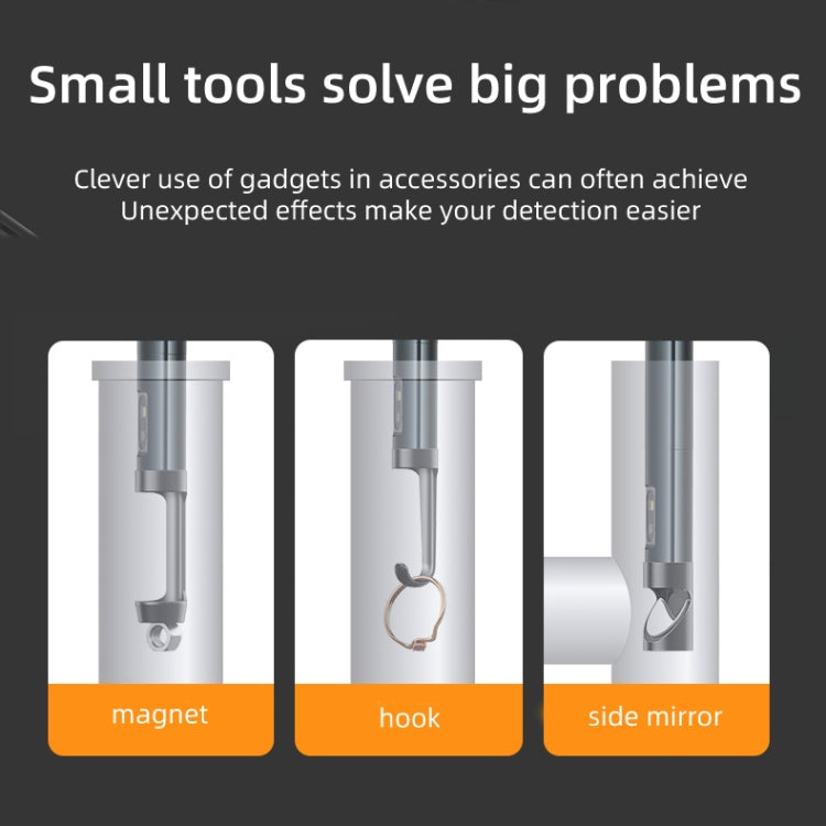 T23 5mm Dual Lenses 7 inch Screen Industrial Endoscope, 5mm Dual-Lenses, 1m, 5mm Dual-Lenses, 2m, 5mm Dual-Lenses, 3.5m, 5mm Dual-Lenses, 5m, 10m Tube