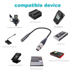 0.3m 6.35mm Female to XLR Female Microphone Audio Conversion Cable, 635K03-03