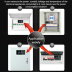 KWS-AC300-100A 50-300V AC Digital Current Voltmeter with Closed Transformer, KWS-AC300-100A with Closed Transformer