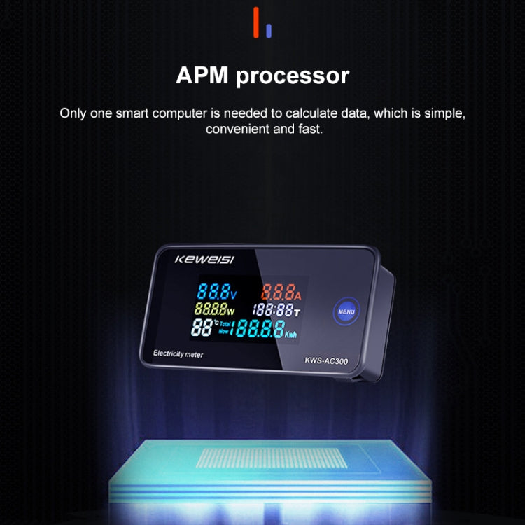 KWS-AC300-100A 50-300V AC Digital Current Voltmeter with Closed Transformer, KWS-AC300-100A with Closed Transformer