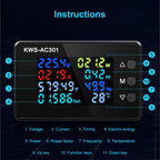 KWS-AC301-20A 50-300V AC Digital Current Voltmeter, KWS-AC301-20A