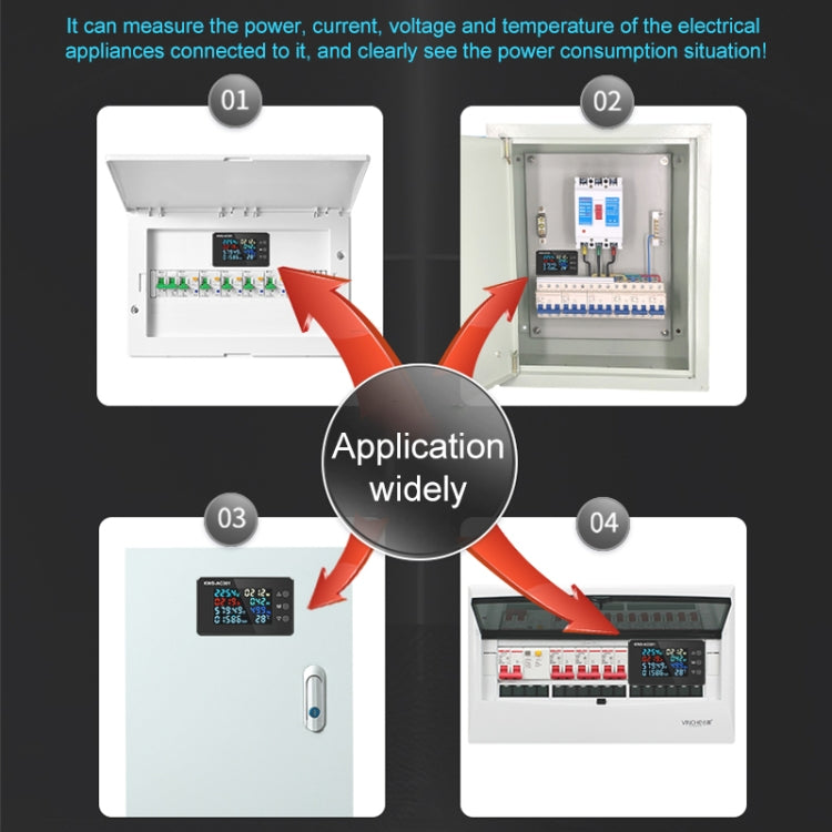 KWS-AC301-100A 50-300V AC Digital Current Voltmeter with Closed Transformer, KWS-AC301-100A with Closed Transformer