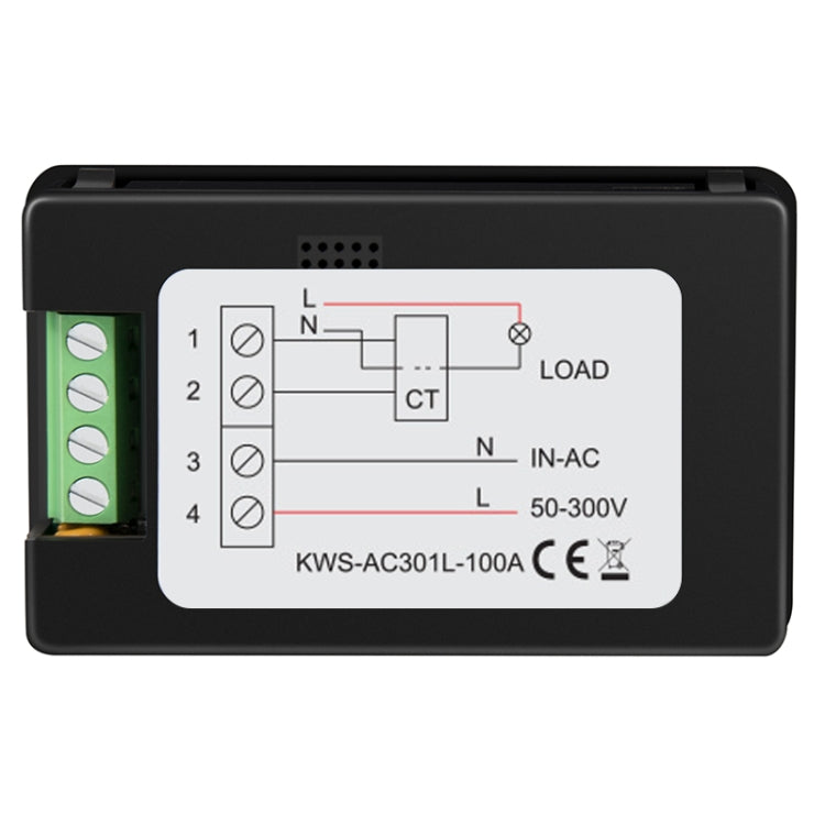 KWS-AC301L-100A 50-300V AC Switching Digital Display Current Voltmeter with 485 Communication, KWS-AC301L-100A Switching Digital